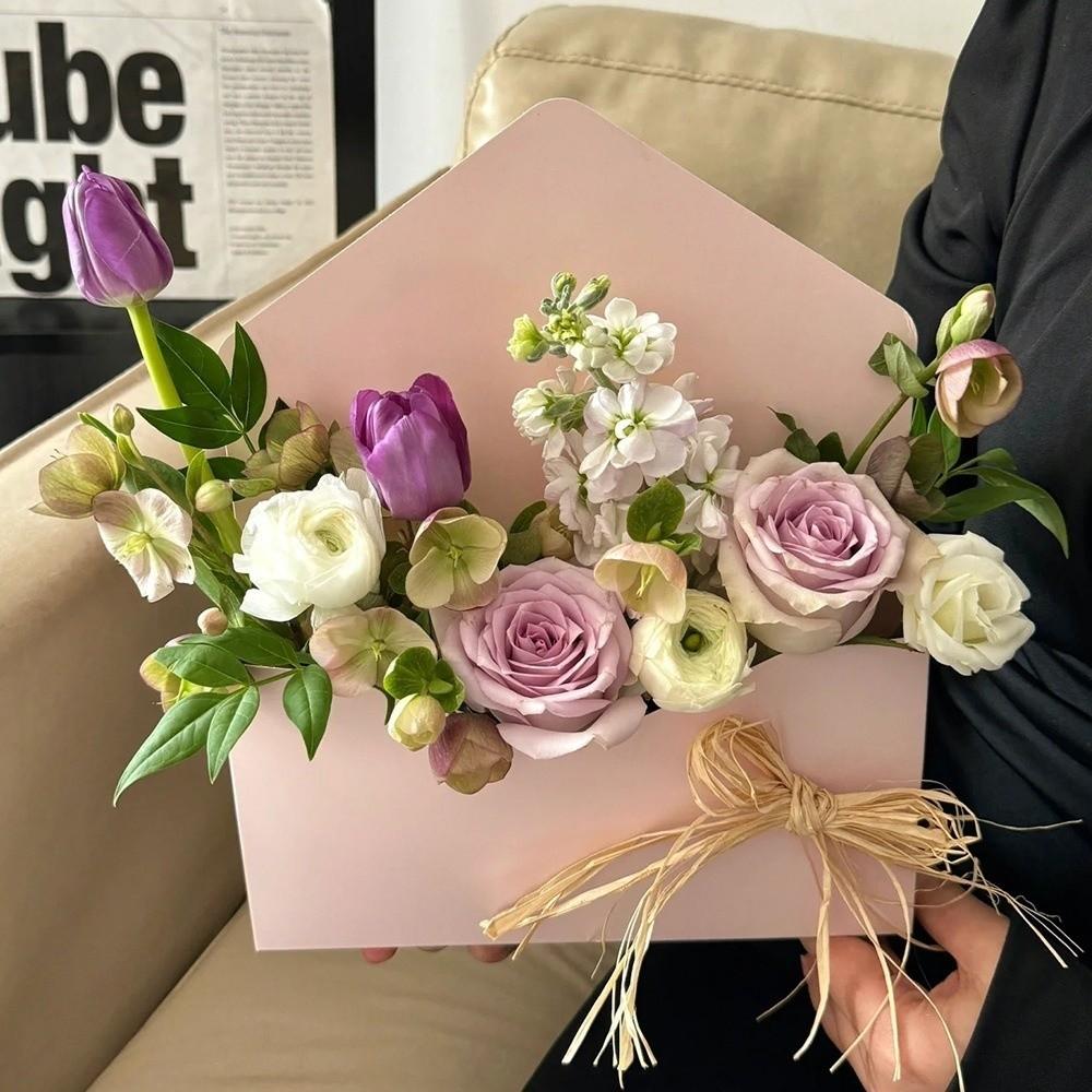 5pcs Gift Wrapping Flower Package Box DIY Floral Arrangement Box Flower Envelope Box  Mother's Day
