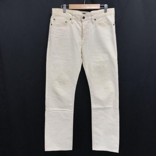 

TELLASON Прямые зауженные белые джинсы мужские 30 Длина шагового шва 77 см США(ИСПОЛЬЗОВАЛ)