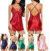 Sexy Women Lady Lace Sleepwear Satin Nightwear Lingerie Pajamas Suit Size Sxl