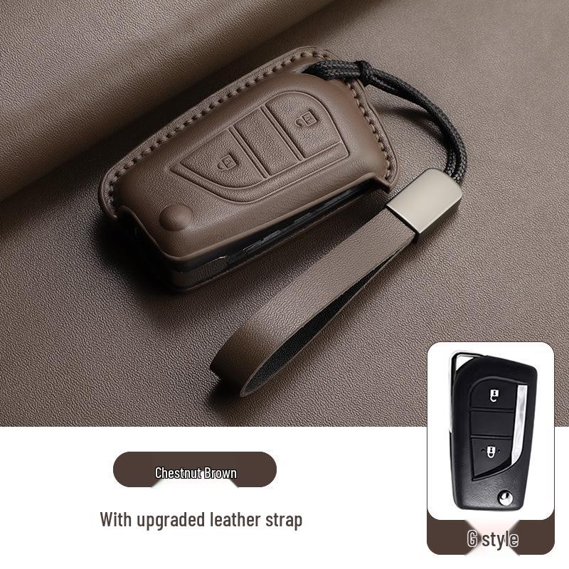 Toyota Wildlander/C-HR/Camry Alcantara Leather 3D Key Case Cover