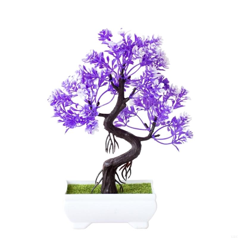 

Realistic Faux Bonsais For Indoor Decoration For City Dwellers And Those Without Maintenance Experience X3UC синий