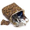 Genuine Leather Mini Leopard Print Coin Purse – Multi-functional Storage Bag for Women