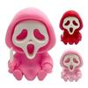 Compact Skull Model for Collection Halloween Ghost Statue, Cartoon Skeleton Sculpture, 3D Printed Textures Novelty Gift Horror Fans Ornament