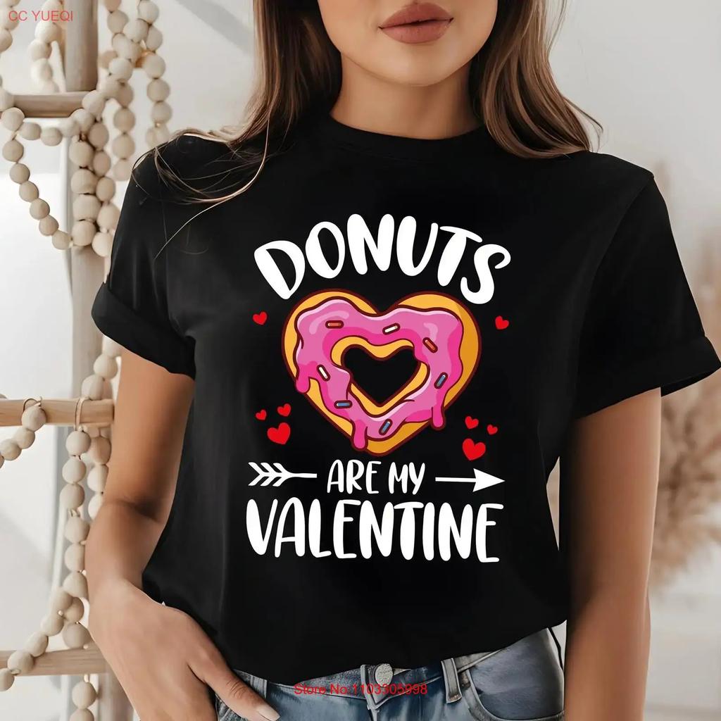 Funny Valentine T Shirt Donut Donuts Are My Lover Addict Valentines Day Vintage Slightly Graphic Fashion