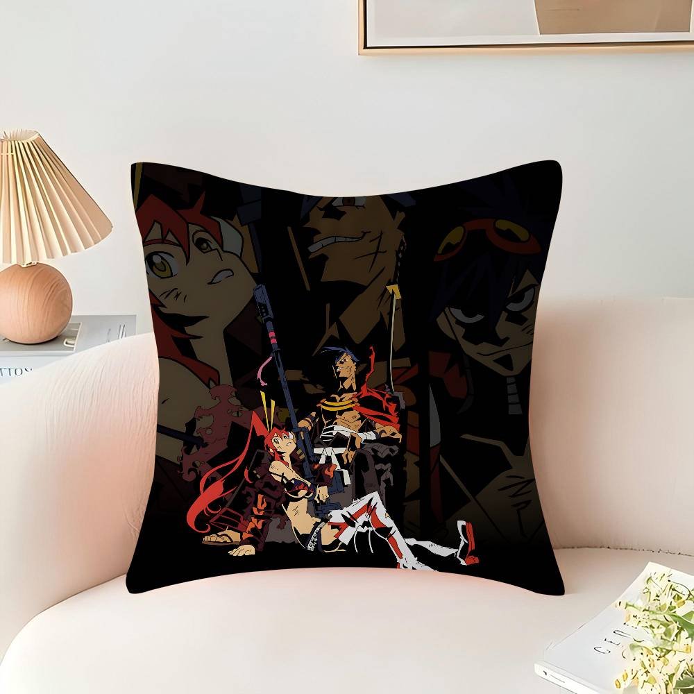 Anime G-Gurren Lagann Kissenbezug Zoll Bauernhausdekor Heim Überwurfkissenbezüge für Couchdekorationen