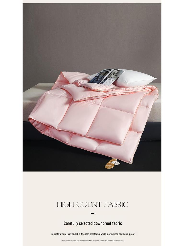 2025 Microfiber & Silk Cotton Quilt - Thickened Hotel Quality, Air Conditioning Comfort