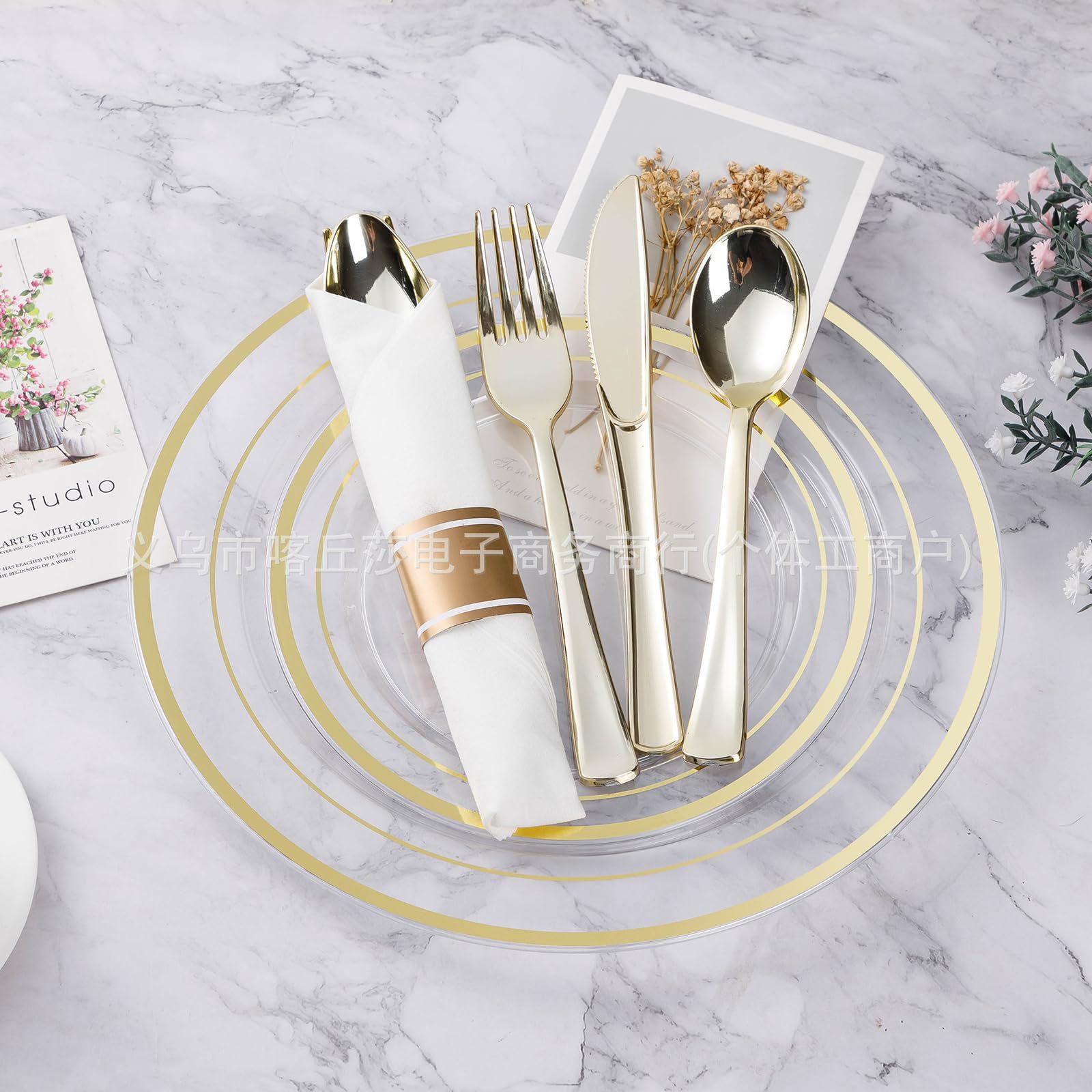 

Disposable Tableware Set Phnom Penh Plastic Plate Knife And Fork Wedding Arrangement Birthday Party Party Supplies Knife