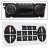 2 Sheets Central Control Dashboard Button Stickers Car Button Ac Label For Repairing Air Conditioning Control Buttons