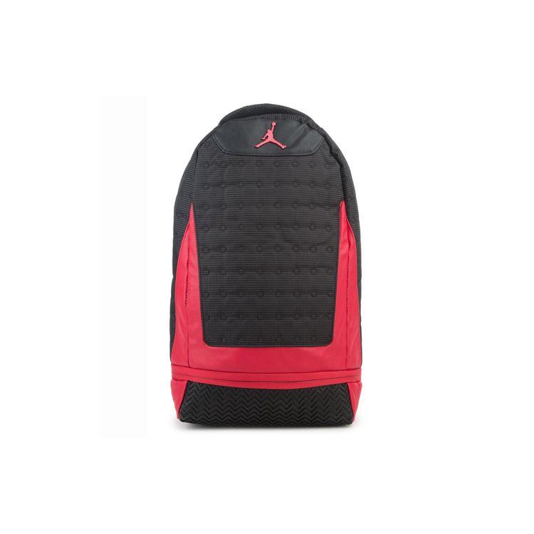 

Jordan AJ13 Series Sports Large Capacity Zipper Basketball Backpack Unisex backpack Black Red 9A1898-KR5 Bred Black Red