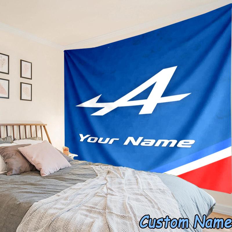 Custom Name Al-pine Tapestry Accessories for Bedroom,Livingroom, dormitory Room Wall Hanging Decor, Fan Birthday Gifts
