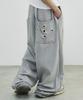 SCALLYWAG Summer Mega Wide Eyelet Training Pants [Grey]