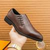 Fashion Men Fashion Derby Shoes Pointed Black Brown European  American Business Brand Shoes Presidential Social Shoes Sizes 38-46