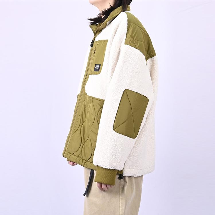 Vans Colorblock Reißverschluss Stehkragen Jacke Damenjacken Braun VN0A54MC3KS