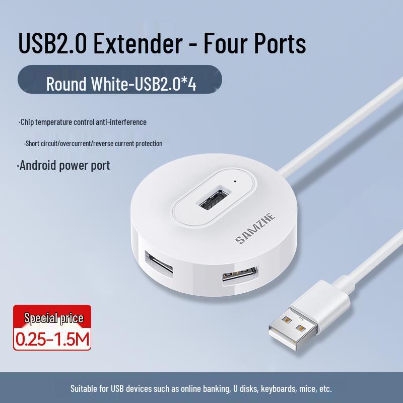 Shan Ze USB Multi-Port Hub Adapter: Dual Port Desktop & Laptop Extender