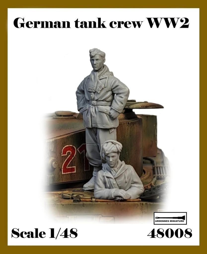 Ardennes Miniature Deutschland Standby Winterausrüstung Panzerbesatzung Set 2-teilig Resin Bausatz AR48008 (ARDENNEN MINIATUR) 1/48