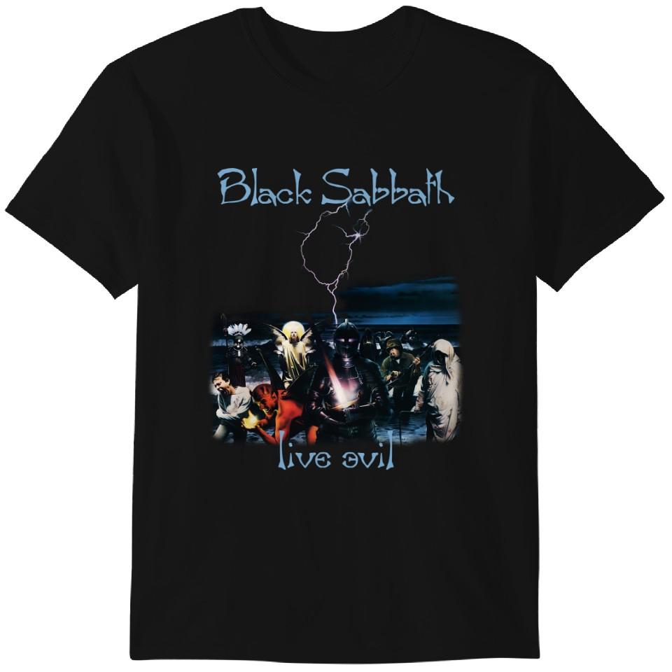 Футболка группы Black Sabbath, футболка тура Live Evil, футболка рок-группы, классическая футболка 3XL