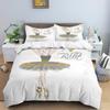 Ballet Dancer Girl Duvet Cover Set White Princess Bedding Set Cute Cartoon Bedclothes Queen King Size Polyester Comforter Cover