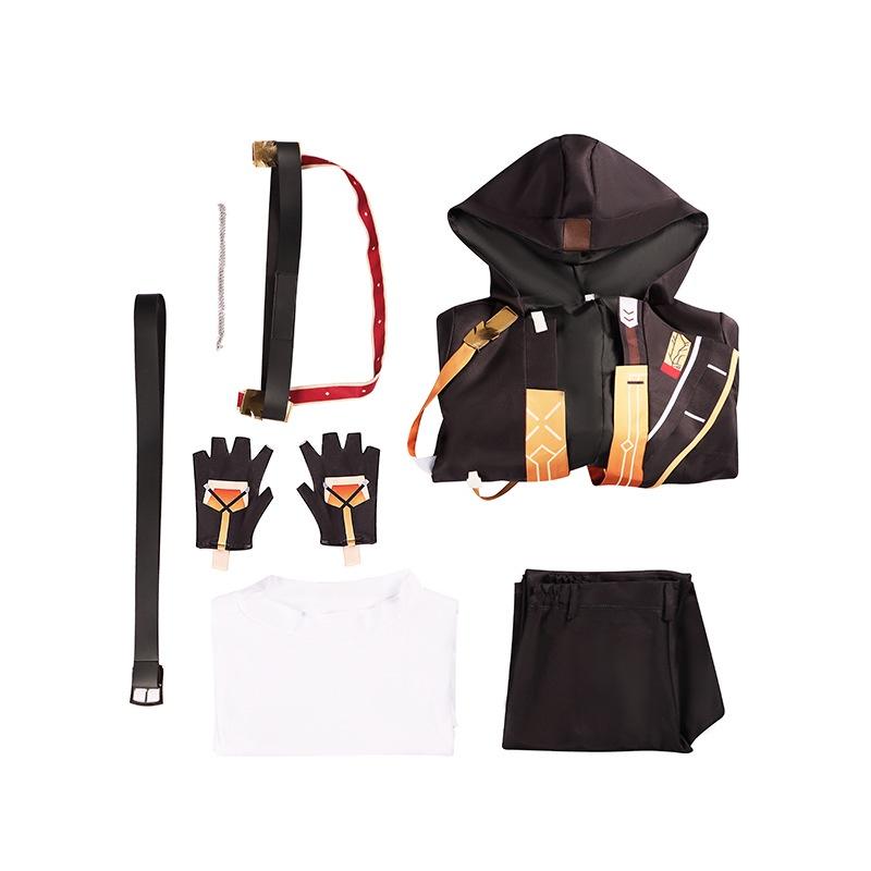 Male Rail Honkaistar Trailblazer Cosplay Costume Set Halloween Party Gift Prop