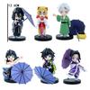 12pcs Anime Demon Slayer Tanjiro Kamado Nezuko Christmas Halloween PVC blind box cartoon figure model ornament child gift Random Mystery Trendy