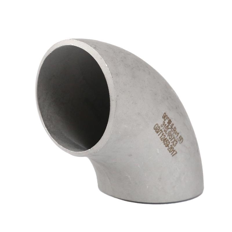 Seamless 90° Right Angle 316L Stainless Steel Elbow Pipe Fittings, Industrial Grade 1.5D