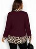 2026 American Spicy Girl Leopard Print Patchwork Long Sleeve T-shirt, Women's Spring Slim Fit European and American Style Top