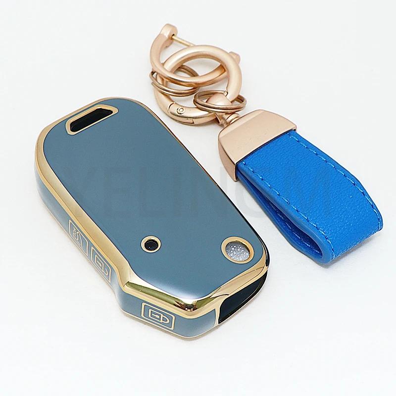 Key Cover Fob For Kia Picanto 2025 K5 Sportage Seltos Sports Ceed Xceed Sport Niro TPU Car Key Case Keychain Holder Accessories