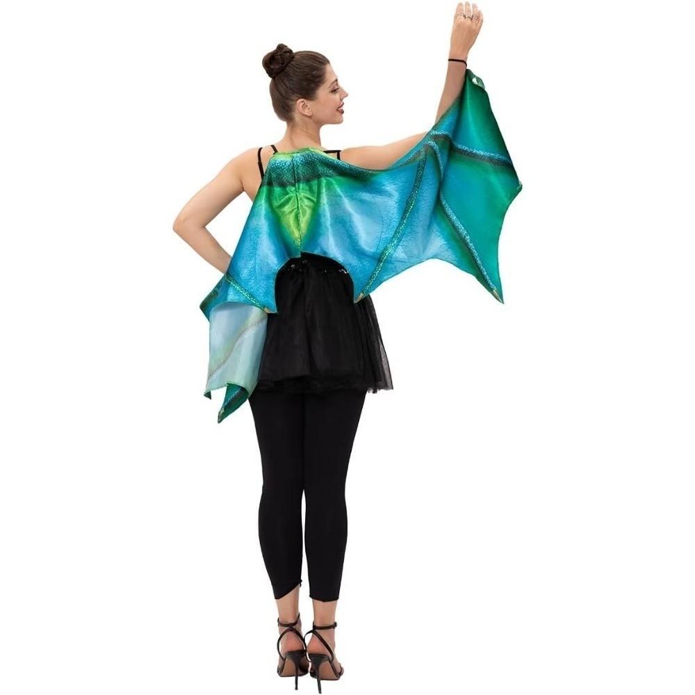 Foldable Bat Wing Cloak Elastic Band Cosplay Wing Costume Practical Dragon Wing Cape Carnival