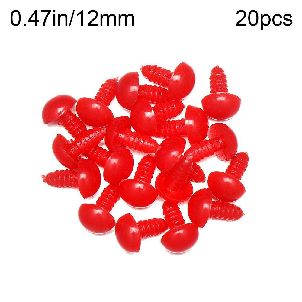 

Gift Making Puppet Accessories Round Animal Eyes Bear Crafts Safety Nose Red Noses DIY Doll Parts 12mm