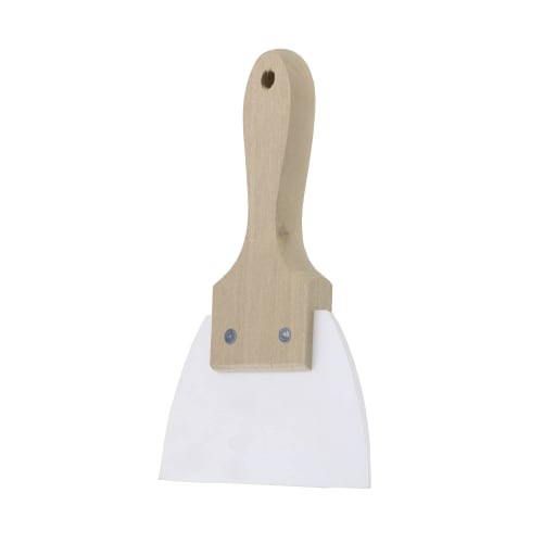 Shimotori Corporation Wooden Handle Rubber Spatula, Large, Made In Japan, 448