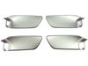 BRIGHTZ Stainless Steel Inner Door Handle Satin for Toyota Crown Hybrid Crown Hybrid Covers, Plated, 4-Piece, Silver, (20, 21, 224) [INS-DHC-110],