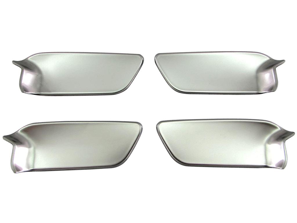 BRIGHTZ Stainless Steel Inner Door Handle Satin for Toyota Crown Hybrid Crown Hybrid Covers, Plated, 4-Piece, Silver, (20, 21, 224) [INS-DHC-110],