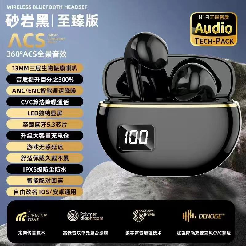 

New Bluetooth digital display wireless high-value in-ear earphones with long battery life present on all major platforms