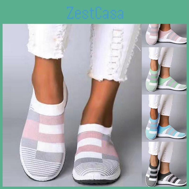 Sock Shoes Vulcanized Sneakers Women Sneakers Women Summer Slip On Flat Shoes Women Loafers Casual Socks Shoes
