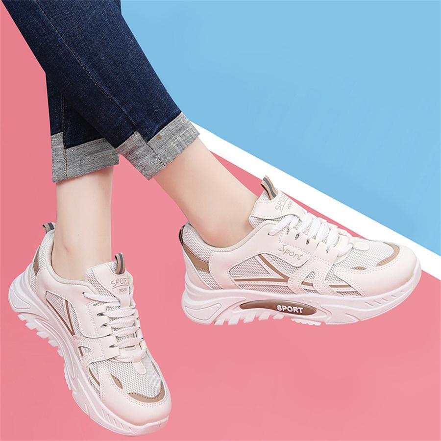 Women'S Sports Platform Shoes Increased Breathable Women'S Casual Sneakers Lightweight Running Shoes
