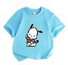 Kids Boys Girls Crew Neck Short Sleeve 100% Cotton T-Shirt Cute Dancing Cartoon Animal Print Comfortable Casual Daily Wear Breathable Soft Summer Top