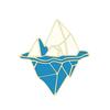 Lovely Antarctic Iceberg Brooch Blue White Snow Mountains Enamel Pins Clothes Backpack Hat Badges Accessories Gifts For Friends