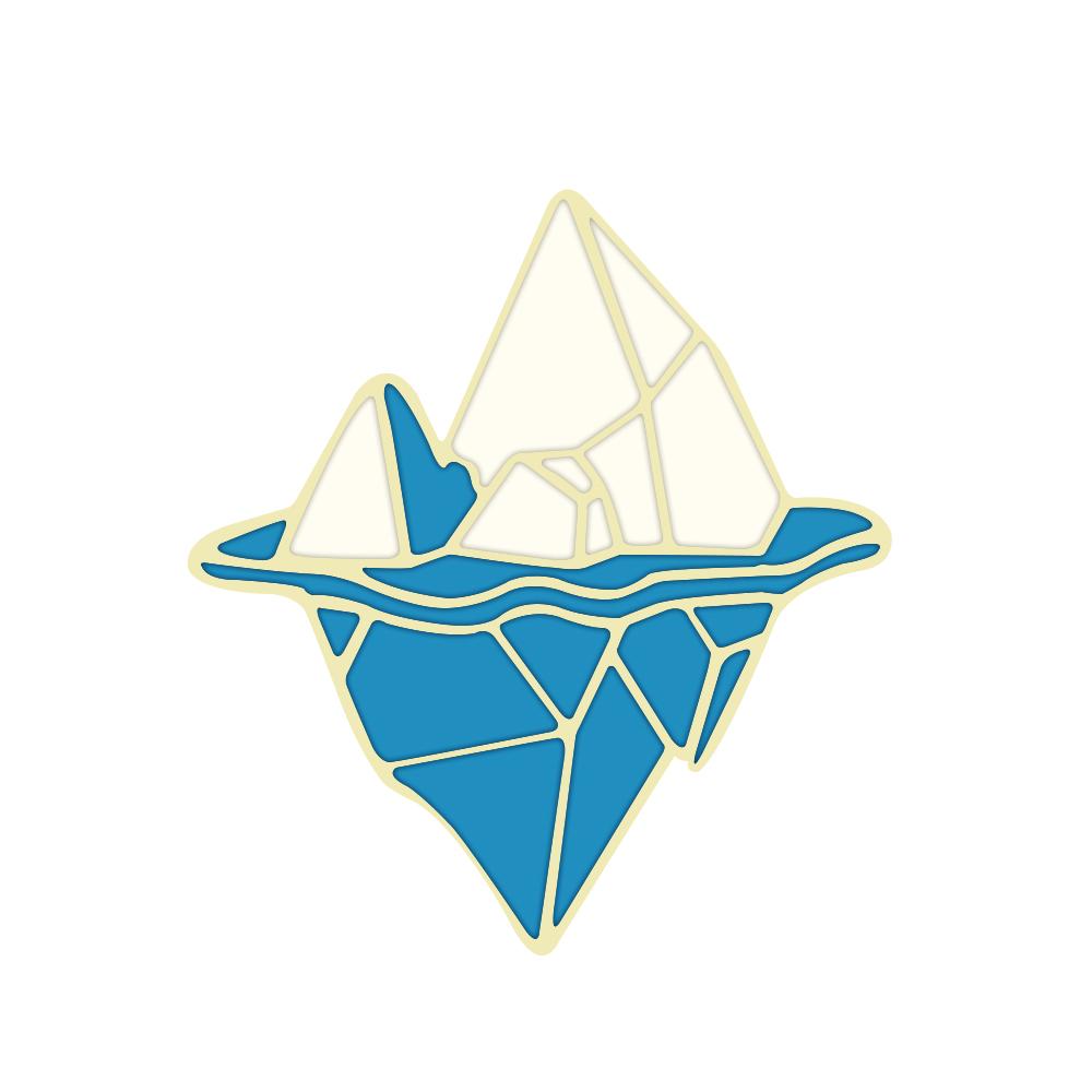 

Lovely Antarctic Iceberg Brooch Blue White Snow Mountains Enamel Pins Clothes Backpack Hat Badges Accessories Gifts For Friends айсберг