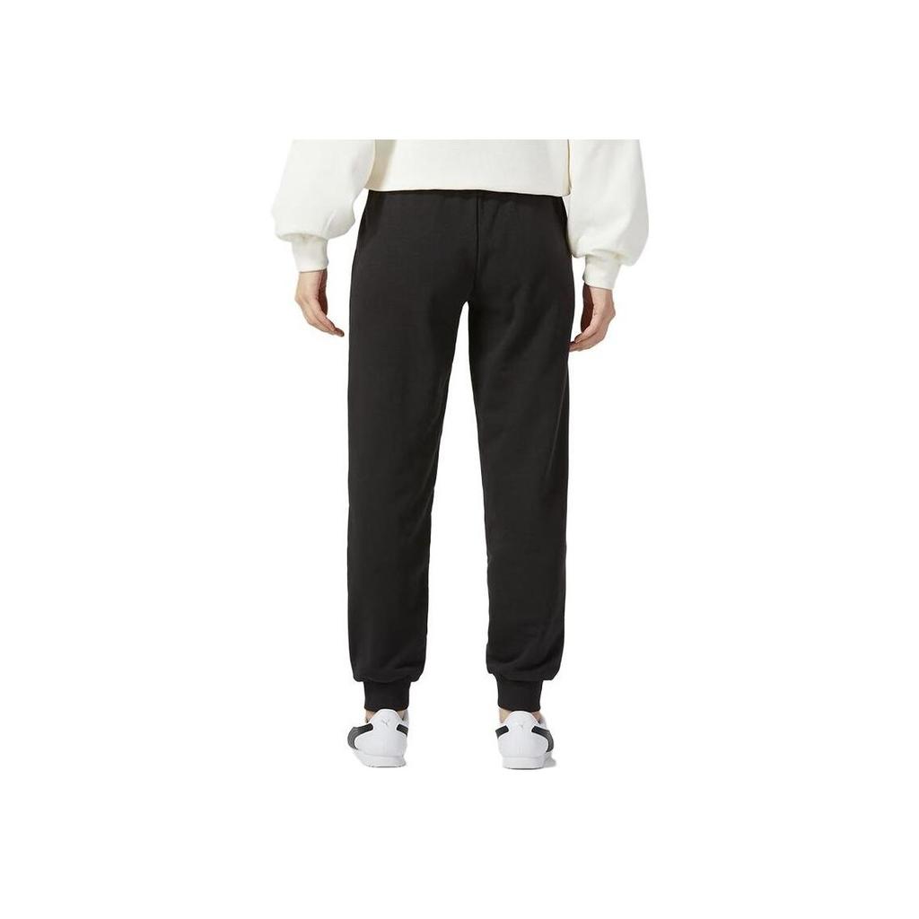 Puma Logo Print Sports Casual Pants Women bottoms Black 678718-01