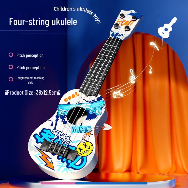 Realistic Guitar Playable Ukulele Toy for Children's Musical Education