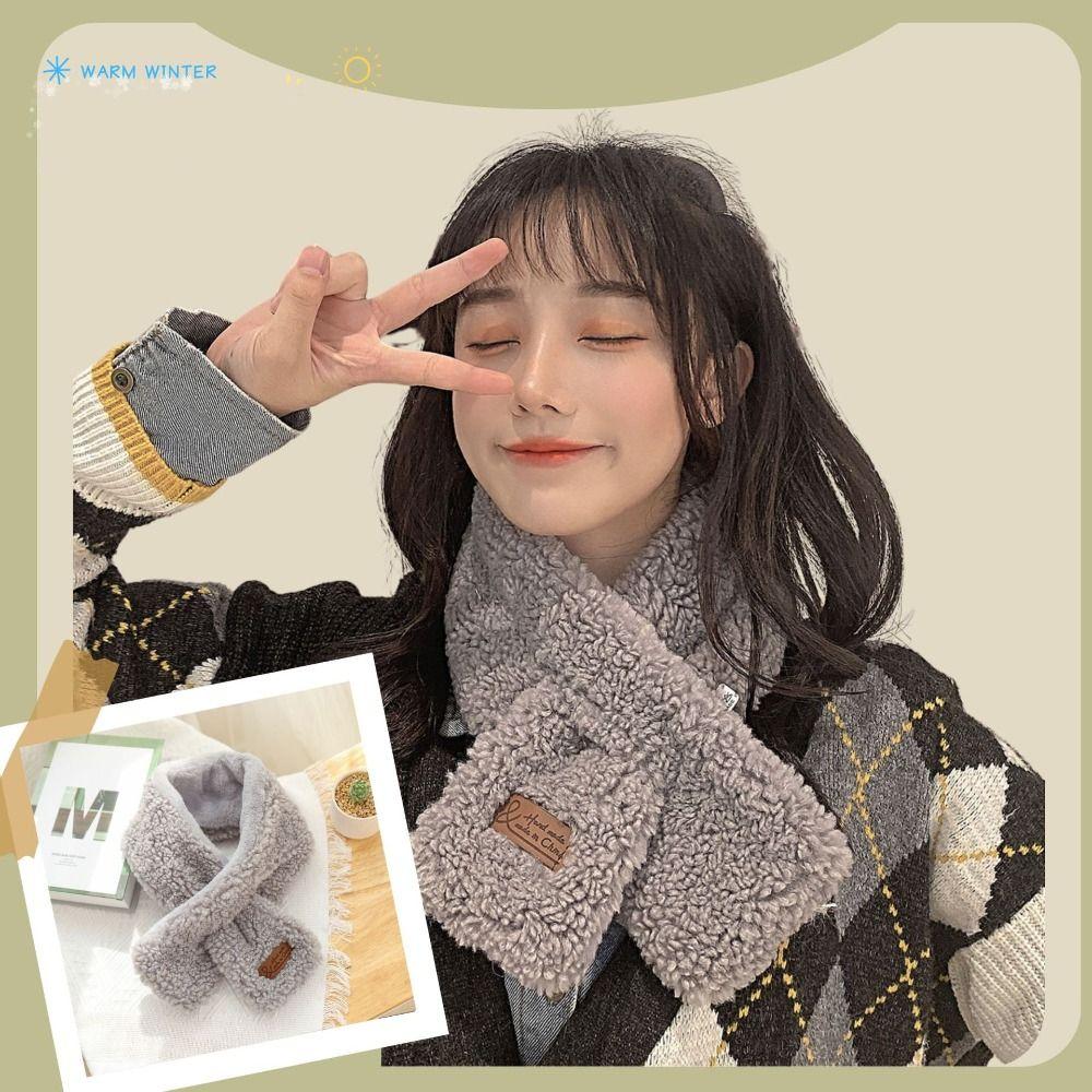 Thicken Neck Scarf Winter Warm Neck Warmer New Cross Scarf