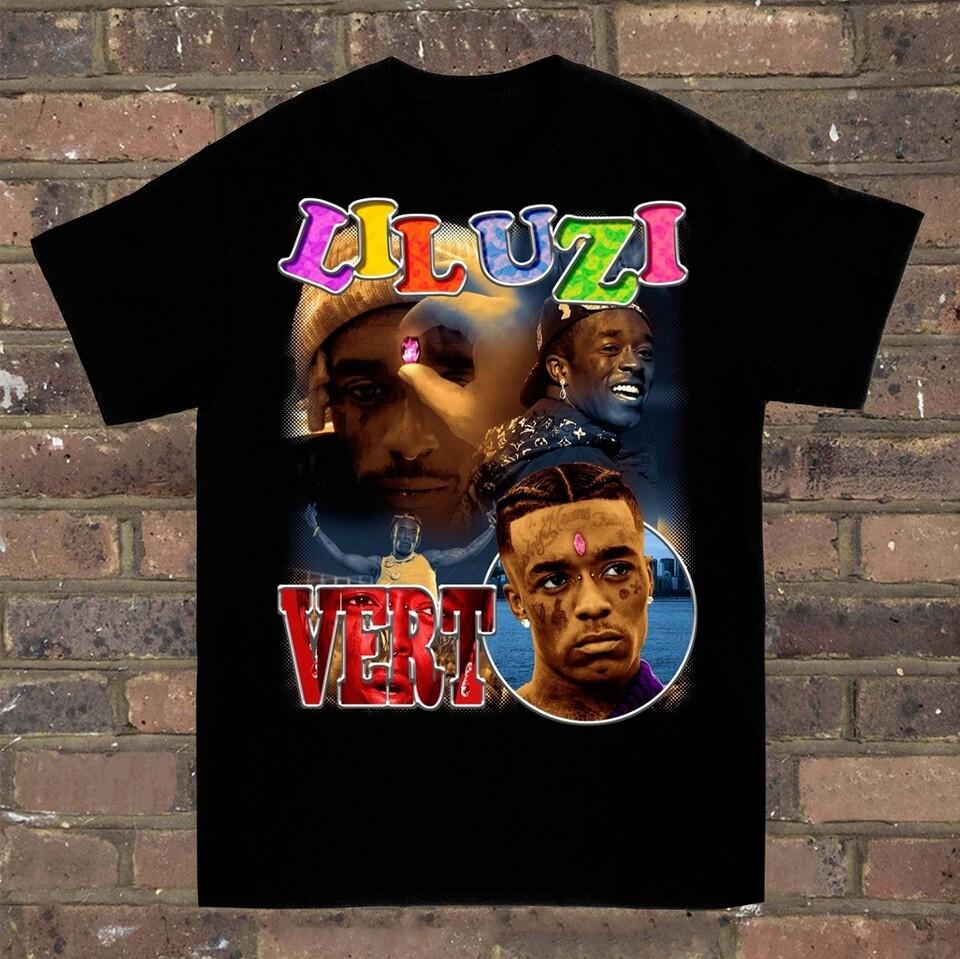 Lil Uzi Vert T-shirt Black Cotton For men Women All Sizes NP1245 XL