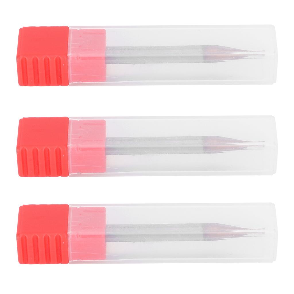 3Pcs 4 Flutes Milling Cutter Tungsten Steel CNC End Mill Woodworking Cutting Tool 1x50x4T