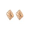 Summer Seaside Wind Golden Conch Stud Earrings Exaggerated Personality High Sense Light Luxury Earrings Niche Fashion Earrings