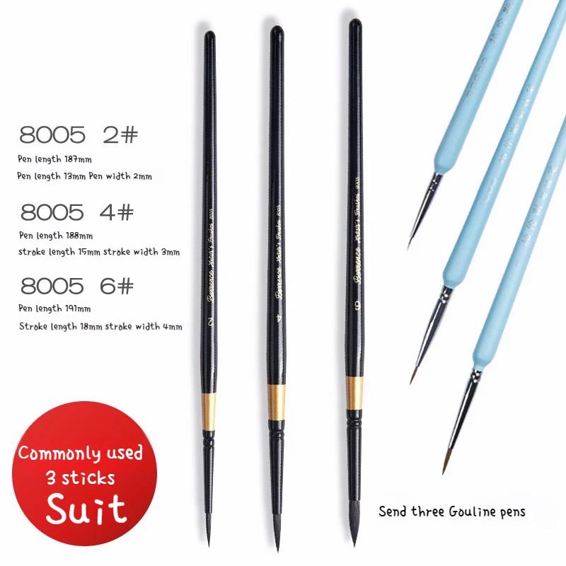 Paint Brushes Set Watercolor Brush Round Pointed Tip Nylon Hair Brush for Artist Acrylic Watercolor Gouache Oil Painting