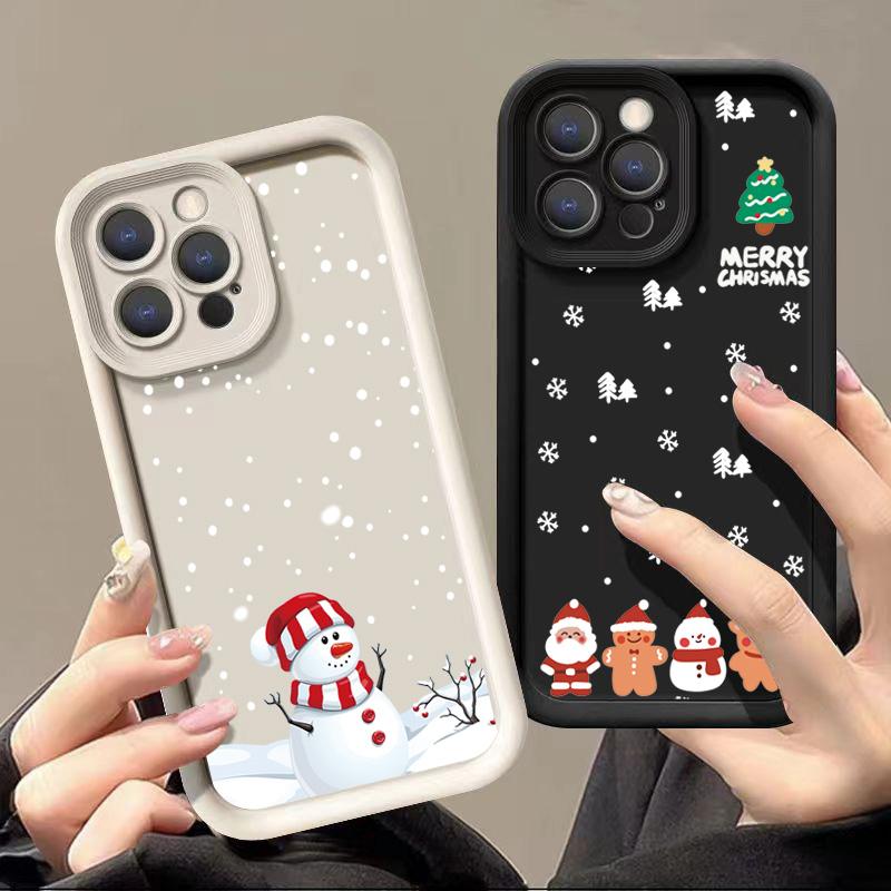 Case for Redmi Note 13 4G Snowflakes Christmas Case for Xiaomi Redmi Note 14 12 Pro Plus 5G 12S 11S 11 10S 10 13C 12C 14C Cover