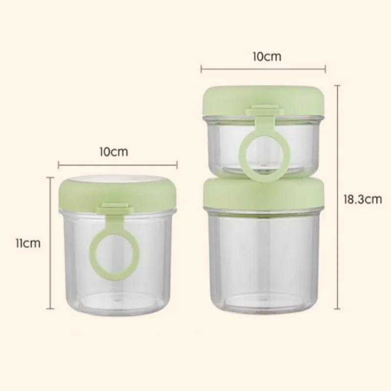 1/2 Layers Salad Cup Portable Fruit Yogurt Breakfast Cups Overnight Oats Bowls Fitness Fat-Reduced Food Container with Spoon