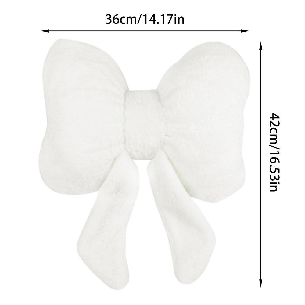 Car Headrest Pillow Plush Cute Car Neck Pillows Universal Neck & Cervical Pillows For Home And Office Chair Bow Tie Neck Pillow