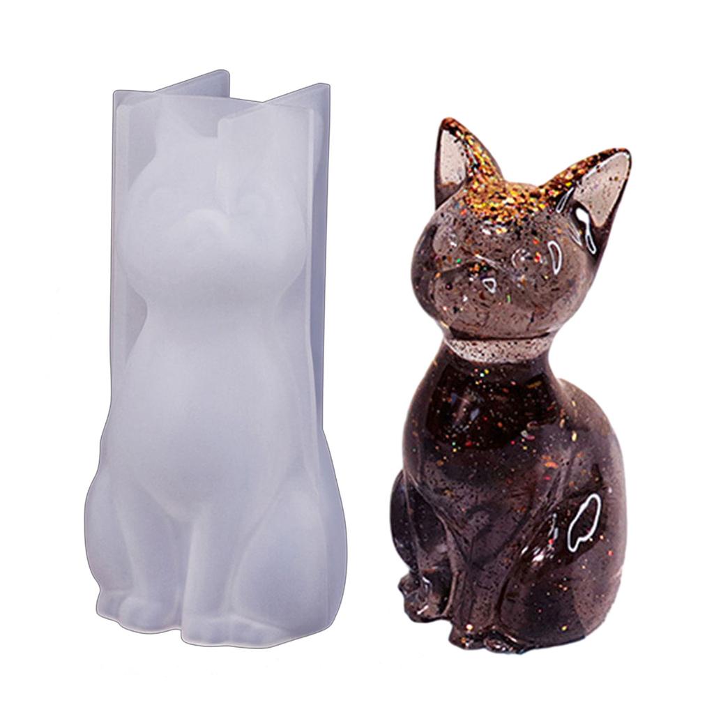 3D Animal Candle Mold for DIY Candle Gypsum Ornaments Christmas Gift Home Decor Epoxy Resin Casting Silicone Mold