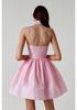 Nuovo Arrivo Estivo: Elegante Vestito da Donna con Spalline Sottili Pieghettato e Strass