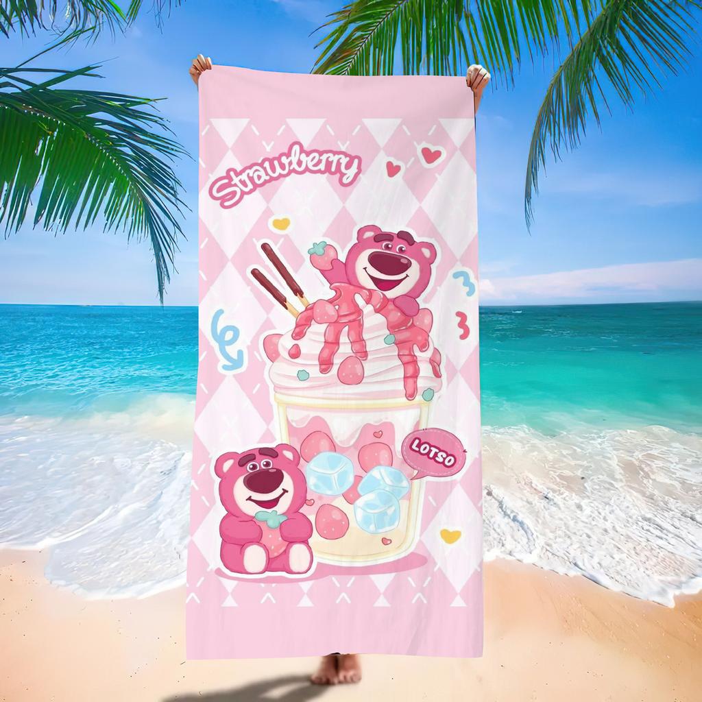Popular Beach Towels Children'S Cartoon Quick-Drying Beach Towels Microfiber Digital Printing Bath Towels